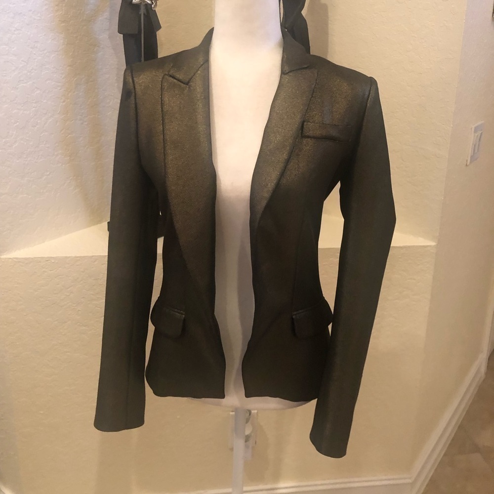 Alexis mabille blazer gold